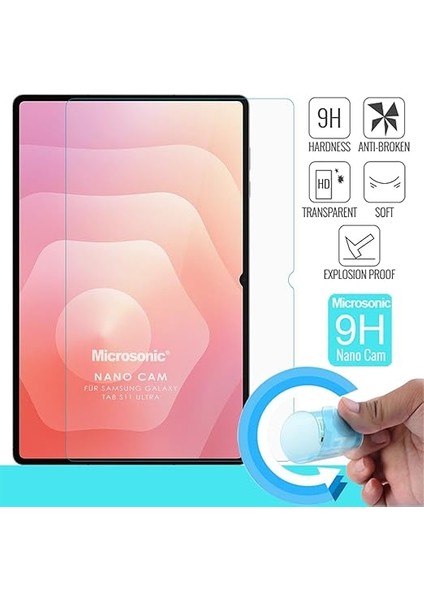 Samsung Galaxy Tab S11 Ultra Nano Glass Cam Ekran Koruyucu [galaxy Tab S11 Ultra ile Uyumlu Ekran Koruyucu - Şeffaf] fiyatları