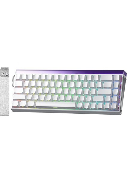 Hero 68 He Manyetik Klavye Rapid Trigger Meteor Switch 8000Hz Rgb Neon Tkl Hot Swap Oyuncu Klavyesi Beyaz