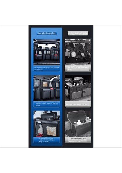 Araba Bagaj Depolama Çanta Seti Katlanabilir Araç Koltuğu Araç Araçları Organizatör Çok Fonksiyonlu Uv Depolama Suv Koltuk Organizatör (Yurt Dışından) fırsatları