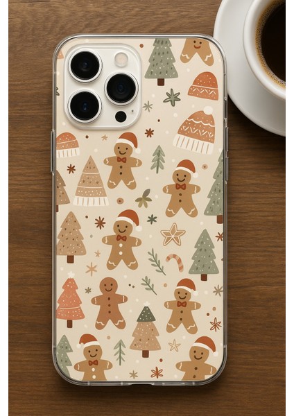 Oppo A3 Premium Silikon Tasarım Telefon Kılıfı Şeffaf Yılbaşı Özel Tasarımı