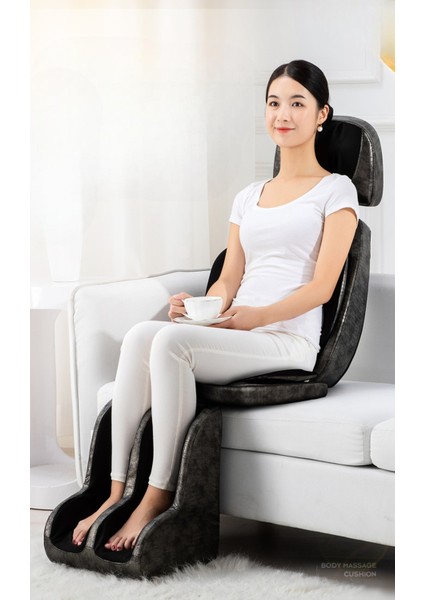 Çok Fonksiyonlu Titreşimli Masaj Koltuğu, Boyun, Bel, Kalça, Bacak, Ayak Rahatlığı