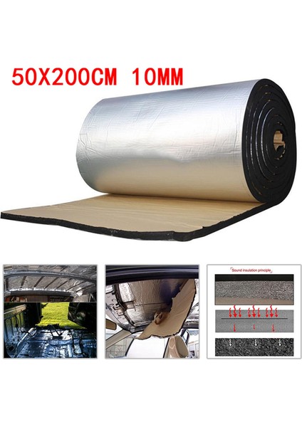 3pcs 50X200CM Ses Deadener Araba Yalıtım Bloack Isı ve Ses Termal Düzeltme Pedi Otomobiller Için Otomatik Parçalar (Yurt Dışından) indirimleri