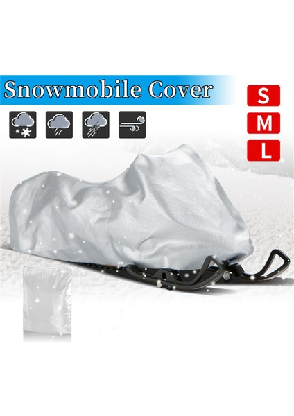 Snowmobile Kapağı Su Geçirmez Toz Izlenebilir Kızak Kapağı Anti-Üvey Kış Motosikleti Açık Gümüş 145X51X48CM (Yurt Dışından) indirimleri