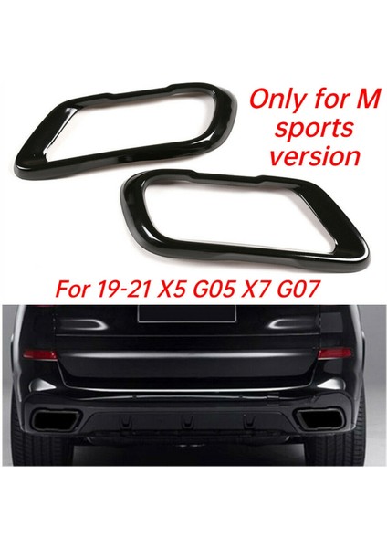 Bmw X5 G05 X6 G06 X7 G07 2019-2021 M Sports Versiyonu Için Araç Kayası Suffler Egzoz Borusu Çıkış Kapağı (Yurt Dışından) indirimleri