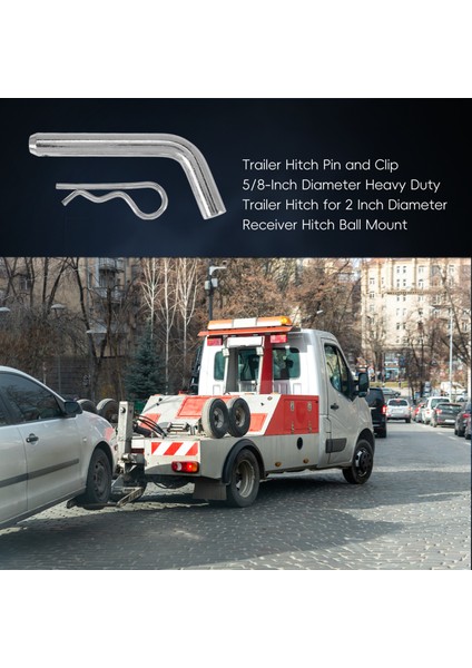 Römork Hitch Pim ve Klip 5/8 Inç Çapında Ağır Hizmet Tipi Römork 2 Inç Çapında Alıcı Aksaklık Top Montajı (Yurt Dışından) indirimleri