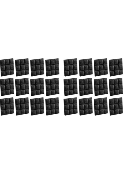 24PCS Akustik Köpük Panelleri Ses Yalıtımı Yalıtım Köpüğü 30X30CM Yapıştırıcı Yok (Yurt Dışından)