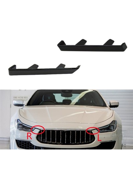 Ön Tampon Sol Sağ Plaka Braketi Maserati Ghibli M157 2014-2020 670011292 670011291 Için Parlak Siyah Trim Tutucu (Yurt Dışından) fiyatları
