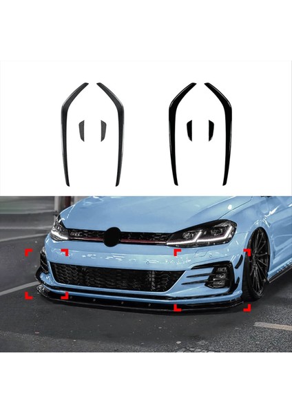 Araba Ön Tampon Spoiler Ayırıcı Kapak Yan Dudak Ayırıcı Trim Vw Golf 7 5 Golf 7 5 Gtı 2017-2019 Karbon Fiber (Yurt Dışından) indirimleri