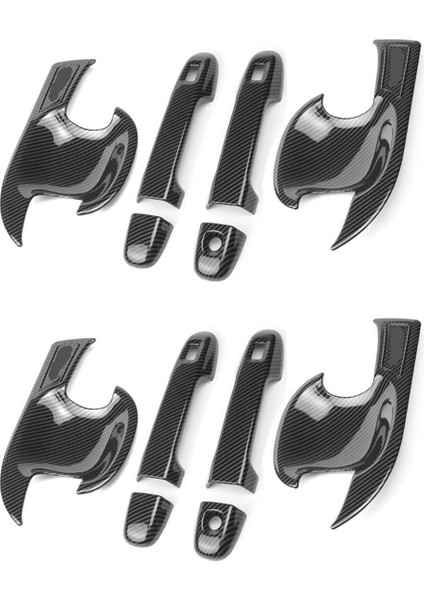 8x Otomatik Araba Ön Kapı Tutucu Kase Kapak Toyota Için Koruyucu Döşeme Karbon Fiber Çıkartmalar Chr C-Hr 2016-2020 Aksesuarlar (Yurt Dışından)