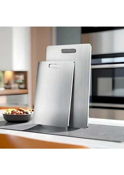 2'li Paslanmaz Çelik Kesim Panosu Seti