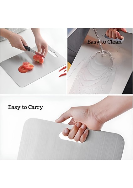 2'li Paslanmaz Çelik Kesim Panosu Seti