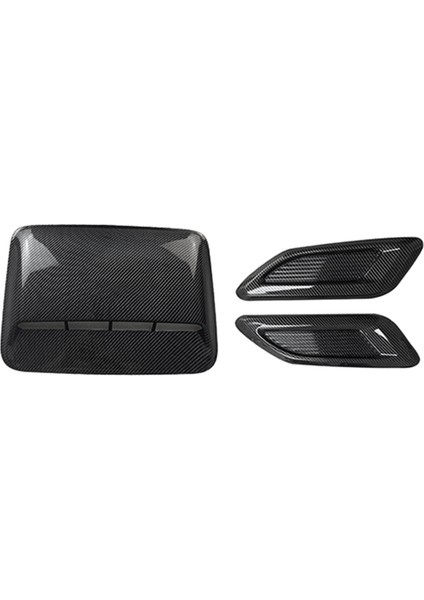 Araba Hava Akışı Alım Kaputu Kepçe Havalandırma Havalandırma Bonnet Dekor Kapak Merkezi Yan Hava Outlet Hood Otomatik Dış Aksesuarlar Evrensel A (Yurt Dışından)