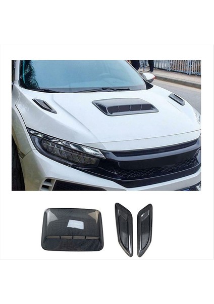 Araba Hava Akışı Alım Kaputu Kepçe Havalandırma Havalandırma Bonnet Dekor Kapak Merkezi Yan Hava Outlet Hood Otomatik Dış Aksesuarlar Evrensel A (Yurt Dışından) modelleri