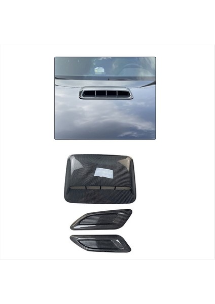 Araba Hava Akışı Alım Kaputu Kepçe Havalandırma Havalandırma Bonnet Dekor Kapak Merkezi Yan Hava Outlet Hood Otomatik Dış Aksesuarlar Evrensel A (Yurt Dışından) fırsatları