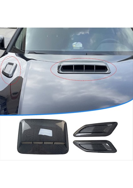 Araba Hava Akışı Alım Kaputu Kepçe Havalandırma Havalandırma Bonnet Dekor Kapak Merkezi Yan Hava Outlet Hood Otomatik Dış Aksesuarlar Evrensel A (Yurt Dışından) indirimleri