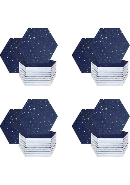 48 Paket Yıldızlı Gökyüzü Altıgen Akustik Paneller Ses Proofing Dolgu Stüdyo Akustik Tedavisi Için Ses Emici Panel (Yurt Dışından)