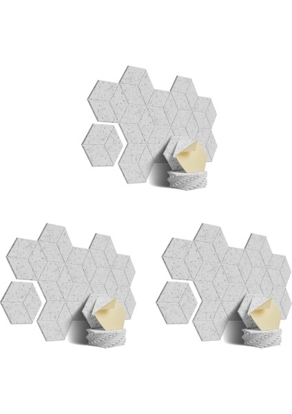 36 Ses Yalıtım ve Akustik (Gri) Için Paket Akustik Köpük Kendi Yapışkan Ses Geçirmez Paneller (Gri) (Yurt Dışından)