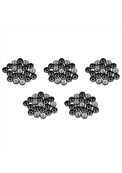 Plastik Rulo 2mm Dia Şaft Araç Kamyonu Model Oyuncaklar Tekerlek 20MMX6MM 100 Pcs (Yurt Dışından)