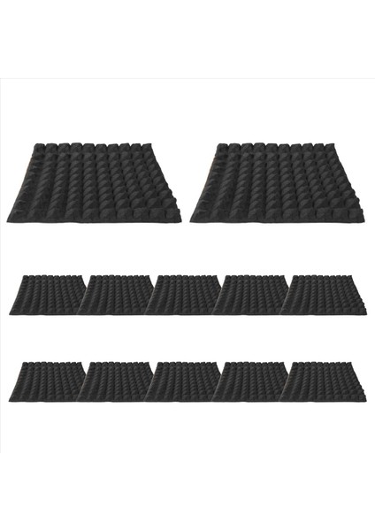 12 Paket Kendinden Yapışkan Ses Geçirmez Köpük Panelleri 2X12X12 Inç Yoğunluklu Akustik Paneller Piramit Tasarım Akustik Köpük (Yurt Dışından) modelleri