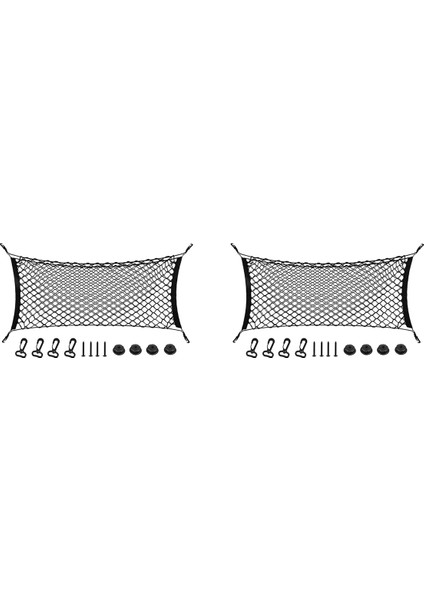 2x Arka Kargo Ağı 35-48 Inç Zarf Tarzı Kargo Gövdesi Net Bagaj Kapısı Organizatör Arabalar Için Ayarlanabilir Elastik (Yurt Dışından)