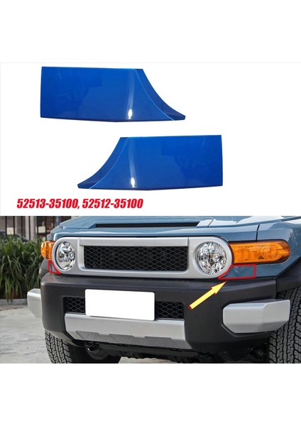 1paır Araç Ön Alt Tampon Dolgu Kapağı 52512-35100 52513-35100-J0 Toyota Fj Cruiser 2007-2014 Fender Köşe Trims (Yurt Dışından) fırsatları