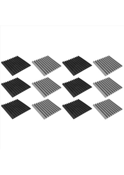 12 Paket Kendi Kendine Yapışkan Akustik Panel 12X12X1 Inç Ses Geçirmez Köpük Paneller Ev Stüdyosu Için Ses Geçirmez Duvar Panelleri (Yurt Dışından) fiyatları