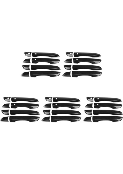 40X Sağ El Kapı Tutucu Honda Civic 10 Gen 2016 2017 2018 2019 Karbon Fiber Dış Parçalar Rhd (Yurt Dışından)