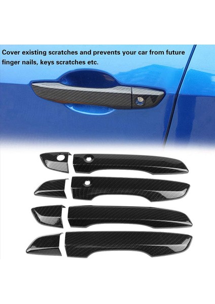 40X Sağ El Kapı Tutucu Honda Civic 10 Gen 2016 2017 2018 2019 Karbon Fiber Dış Parçalar Rhd (Yurt Dışından) indirimleri