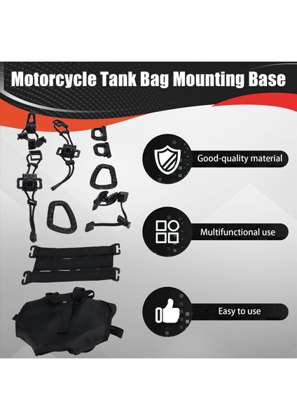 Motosiklet Tank Torbası Montaj Tabanı Motosiklet Evrensel Eyer Torbası/kuyruk Torbası/montaj Tabanı Yan Su Geçirmez Tampon Torbası (Yurt Dışından) fırsatları