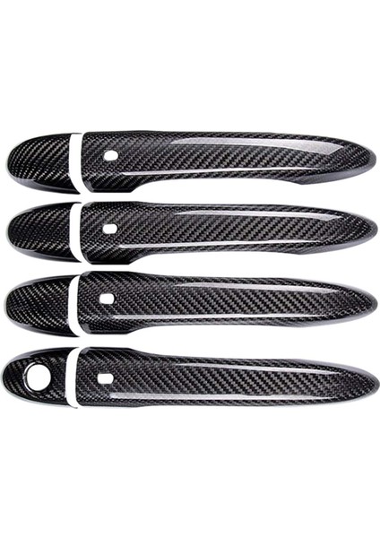Karbon Fiber Kapı Kolu Kapak Araba Dış Kapı Kolları Maserati Levante Ghibli Quattroporte 2013-2017 (Yurt Dışından)