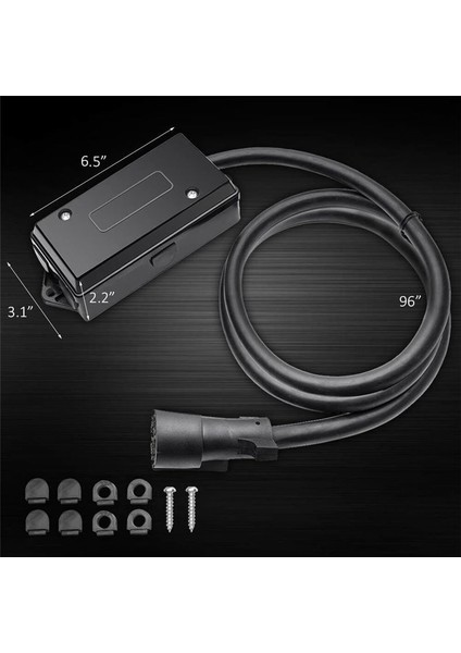 8 Ayak 7 Pin Römork Fiş Kablo Demeti 7 Yollu Rv Römork Kablosu Kablosu 7 Çete Su Geçirmez Bağlantı Kutusu (Yurt Dışından) modelleri