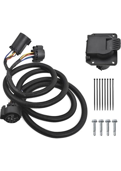 56070 7 Pin Kamyon Römorku Kablolama Kablo Demeti Ford Dodge Chevrolet Toyota Nissan Için Uzatma (Yurt Dışından)