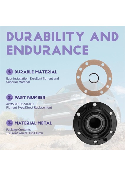 Araba Tekerlek Hub Ön Tekerlek Debriyaj Avm 538 AVM538 KSB-SU-001 Suzuki Grand Vitara Avm Free Wheel Hubs 1998-2005 AVM-538 (Yurt Dışından) indirimleri
