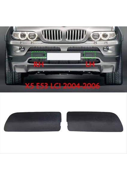 1paır Ön Sol ve Sağ Tampon Çekme Kanca Bmw E53 X5 3 0ı 4 4ı 2004 2005 2006 51117116671 51117116672 (Yurt Dışından) modelleri