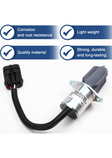 Solenoid 6681512 6681513 12V Durdur Solenoid Bobcat A220 S70 S100 S130 S150 S160 S175 S185 S205 S220 (Yurt Dışından) fırsatları