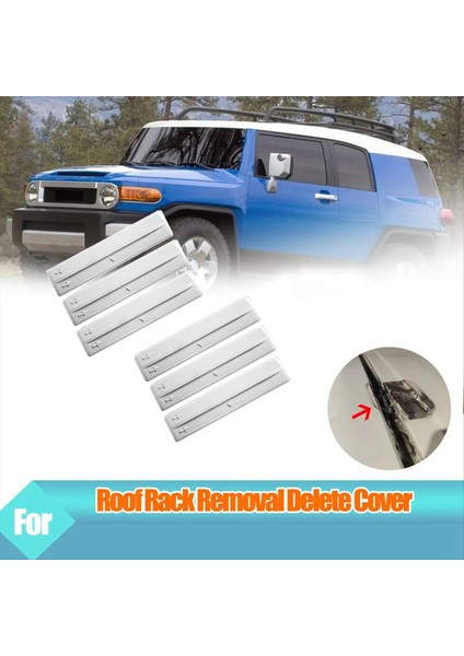 6pcs Çatı Rafı Çıkarma Sil Tek Trim Kapak Kiti 75596-35020 75596-35030 Toyota Fj Kruvazörü 07-14 Prado Rav4 Beyaz (Yurt Dışından) fırsatları