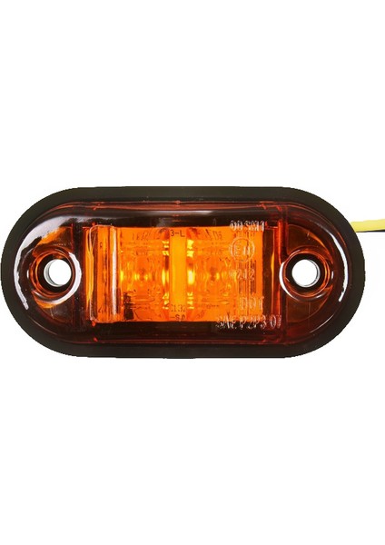 12V / 24V 2 LED Yan Işaret Lambası Lambası Araba Kamyonu Römorku E-Işaretli Kehribar (Yurt Dışından)