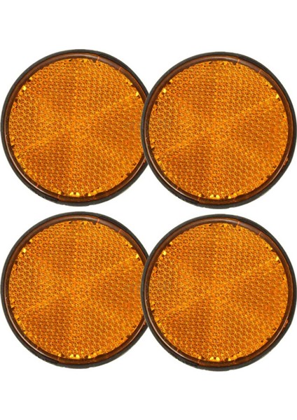 4pcs 2 Inç Yuvarlak Turuncu Reflektör Motosiklet Için Evrensel Atv Kir Bisiklet (Yurt Dışından)