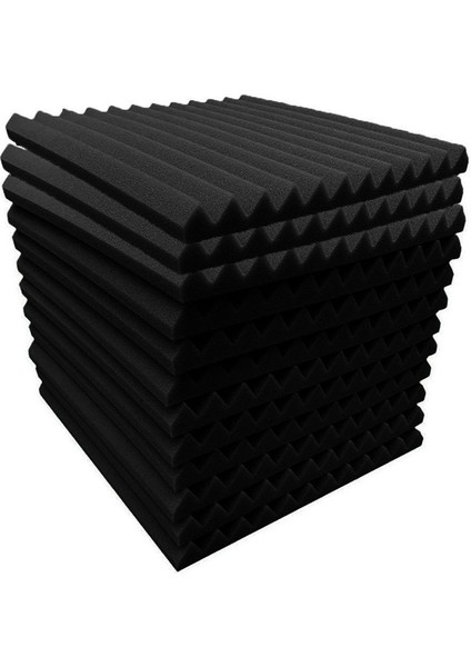 Akustik Köpük Paneller 12 Pc Ses Geçirmez Duvar Panelleri 30X30X5CM Duvarlar Için Yoğunluklu Ses Emici Panel Siyah (Yurt Dışından) modelleri