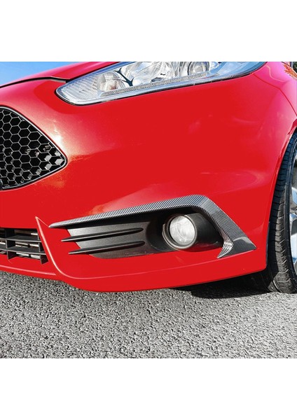 Araba Ön Tampon Ayırıcı Spoiler Dekoratif Kaplamalar Ford Fiesta St Mk6 12-2017 Karbon Fiber Desen (Yurt Dışından) modelleri