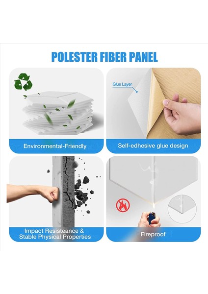 48 Ses Izolasyonu ve Akustik Için (Beyaz) (Yurt Dışından) modelleri