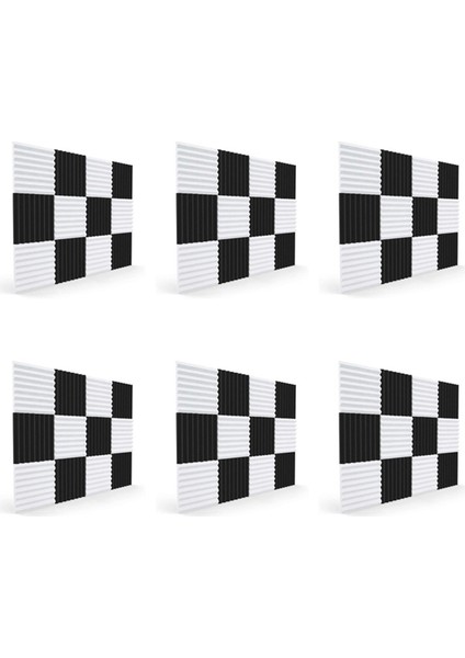 72 Pcs Akustik Köpük Kartı Ses Yalıtım Ses Sesli Ses Yalıtım Pedi Studio Tavan Oyunu Odası Için 2 5X30X30CM (Yurt Dışından)