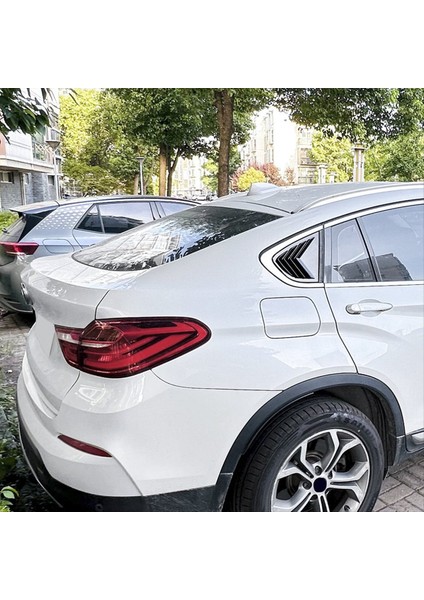 Araba Arka Cam Panjur Panjurları Panjurlar Bmw Için Kapak Döşeme X4 F26 2014-2018 Araba Trim Aksesuarları Karbon Fiber Doku (Yurt Dışından) indirimleri