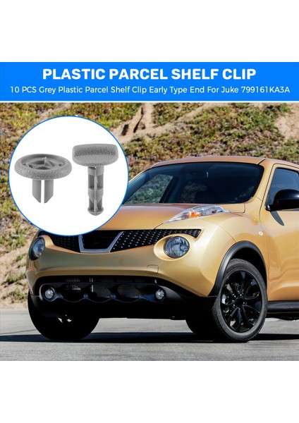 10 Adet Gri Plastik Parsel Raf Klipsi Nissan Juke Için Erken Tip End 799161KA3A (Yurt Dışından) fırsatları