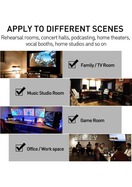 100PCS Akustik Ses Geçirmez Köpük Ses Emici Paneller Ses Yalıtım Panelleri Stüdyo Duvarları Için Tavan (Yurt Dışından) indirimleri