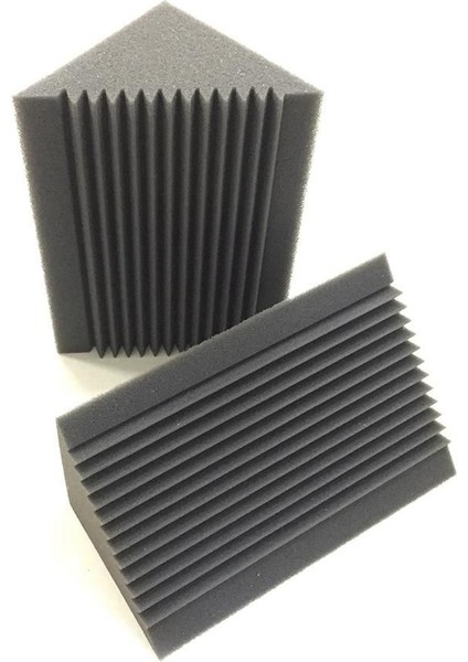 6 Pcs Akustik Köpük Kömür/siyah Bas Tuzağı Ses Emme Stüdyosu Ses Yalıtımı Köşe Duvar 12 x 12 x 24 cm (Yurt Dışından) indirimleri
