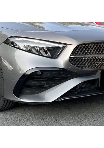 Gümüş Kaplama Ön Tamponlar Dudak Ön Izgara Döşeme Benz A Sınıfı W177 A180 2023+ Amg 2018+ Araba Spoiler Sticker (Yurt Dışından) fırsatları
