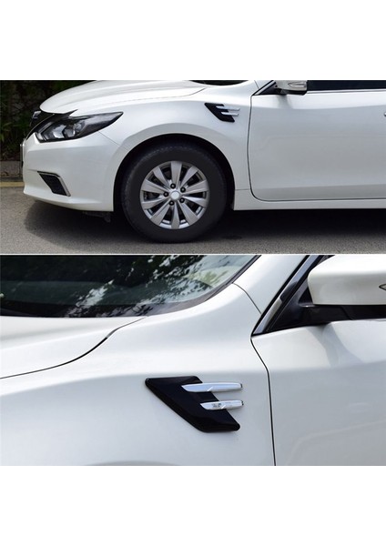 Araba Yan Hava Alım Kaputu Havalandırma Dekorasyon Araç Yan Havalandırma Hood Araba Kişilik Modifikasyonu Dış Dekorasyon Evrensel D (Yurt Dışından) modelleri