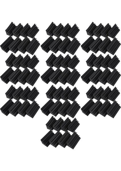 4 6 x 4 6&#39 Da x 9 5&#39 Te Siyah Ses Yalıtım Basülasyonu Bas Tuzağı Akustik Duvar Köpük Dolgusu (80PCS Siyah) (Yurt Dışından)