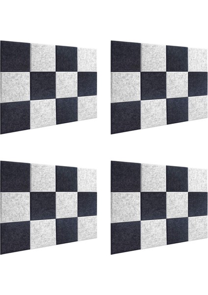 48 Pcs Akustik Köpük Paneller Ses Yalıtımı Paneli Eğimli Kenar Ses Panelleri Ev ve Ofislerde Kullanılan Akustik Duvar (Yurt Dışından)